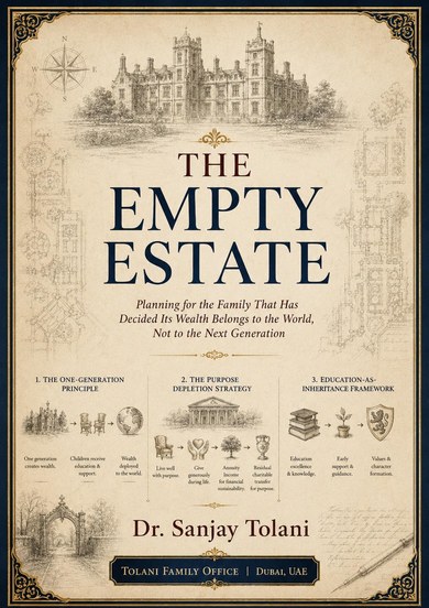 A5 cover of The Empty Estate by Dr. Sanjay Tolani